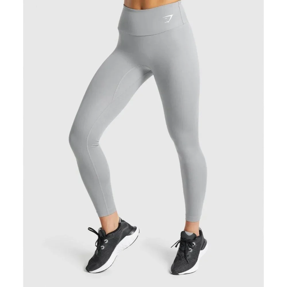 NEW GYMSHARK Training Legging Light Gray MEDIUM and LARGE - Picture 1 of 7
